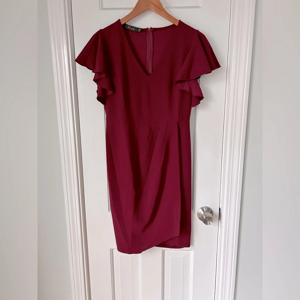 Women’s Ruffle Sleeve Dress - Picture 4 of 4